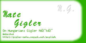 mate gigler business card